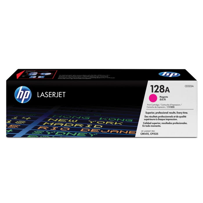 HP 128A Ink Cartridge, CE323A, Magenta