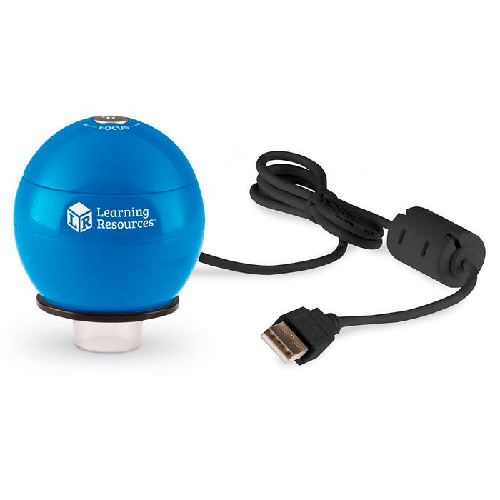 Learning Resources Zoomy 2.0 Handheld Digital Microscope, Blue, Grades K and Above