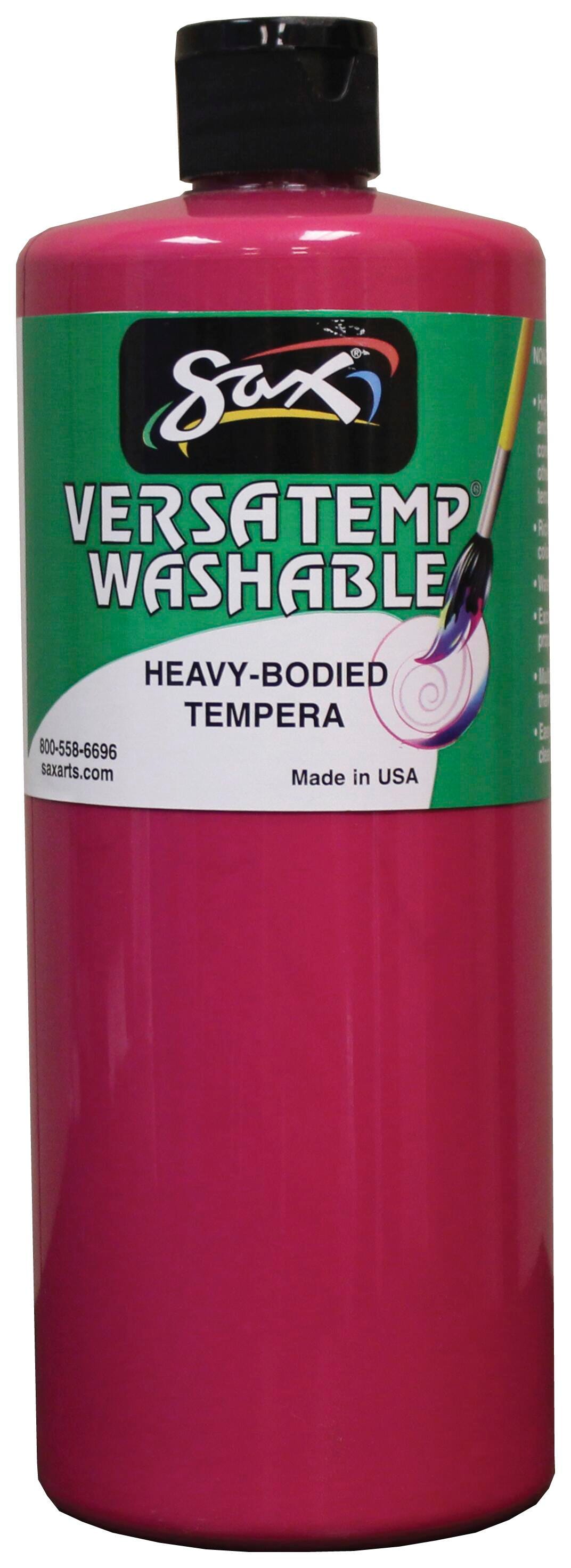 Image for Sax Versatemp Washable Heavy-Bodied Tempera Paint, 1 Quart, Magenta from School Specialty
