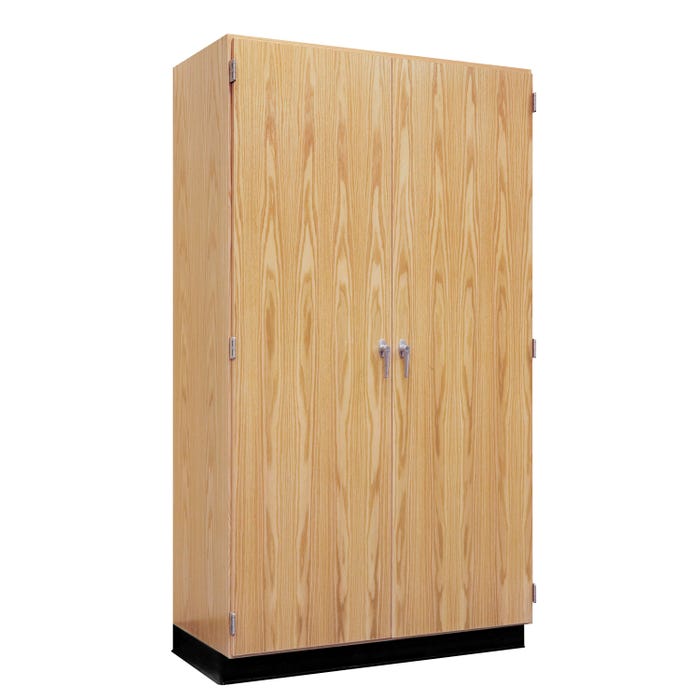 Diversified Spaces Storage Cabinet with Doors, 36 x 22 x 84 Inches, Oak