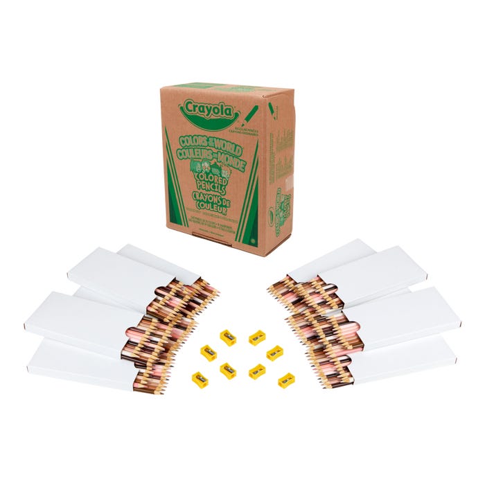 Crayola Colors of the World Colored Pencils Classpack, 24-Assorted Colors, Set of 240