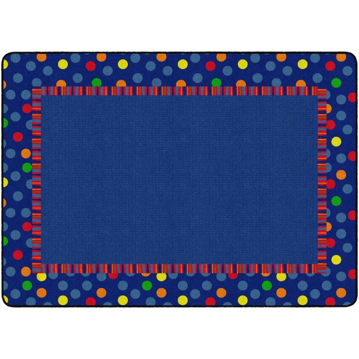 Flagship Carpets Dots And Stripes Carpet, Rectangle