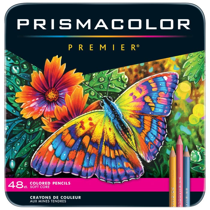 Prismacolor Premier Soft Core Colored Pencil Sets, Assorted Colors, Set of 48
