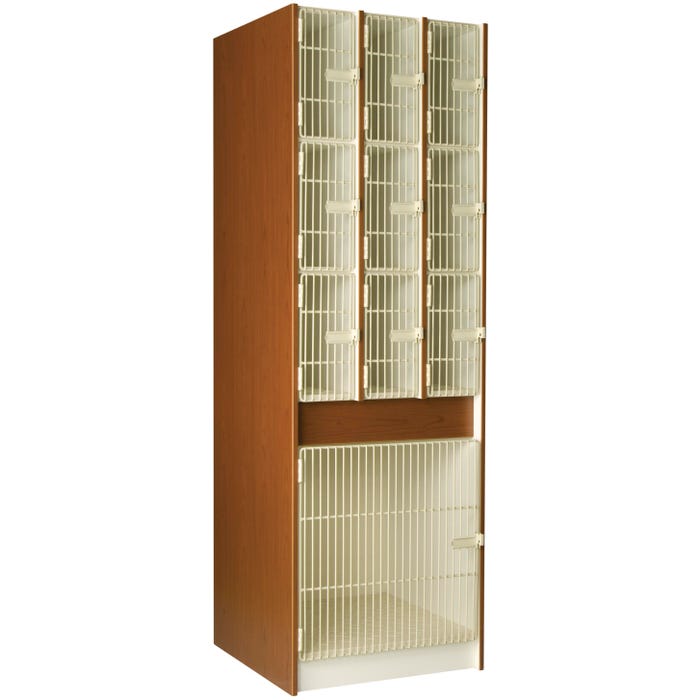 Stevens I.D. Systems 9/1 Compartment Instrument Storage, Grille Doors, 27 x 29 x 84 Inches