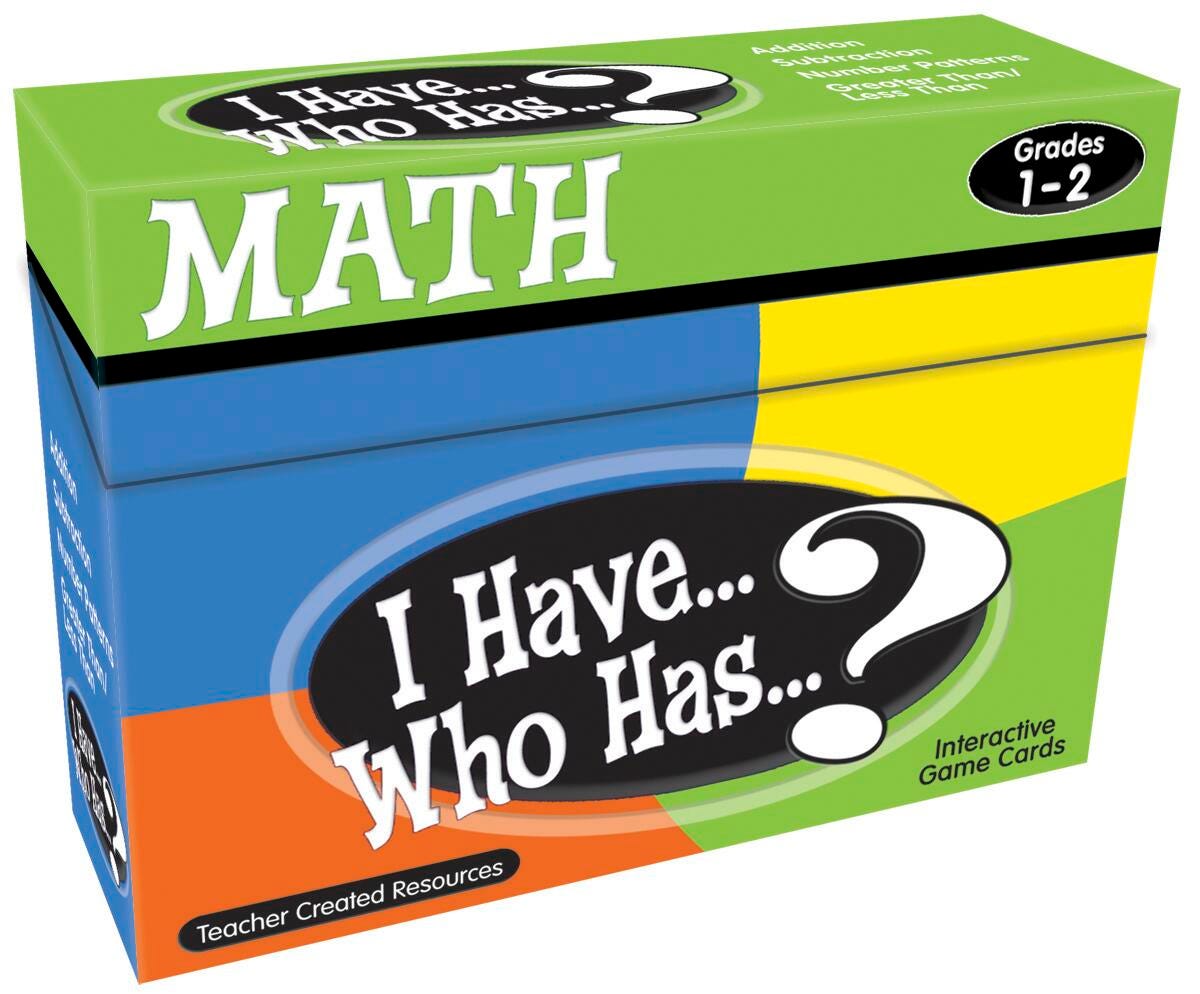 Teacher Created Resources Math Card Game, I Have Who Has, Grades 1 to 2 1397843