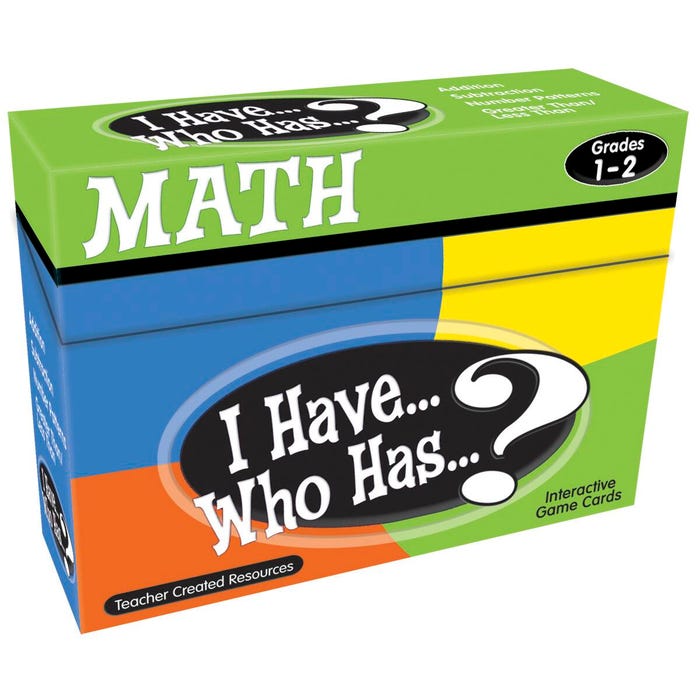 Teacher Created Resources Math Card Game - I Have... Who Has, Grades 1 to 2