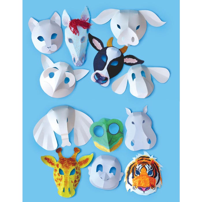 Roylco Wild Animal Mask, Set of 30