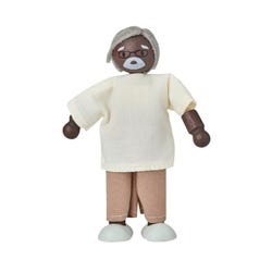 PlanToys Wood Doll Grandfather, Dark Skin Tone 2151150