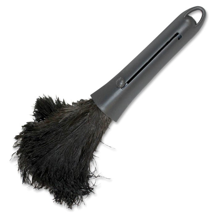 Genuine Joe Retractable Feather Duster, Brown