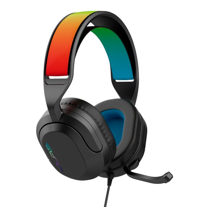 JLAB Nightfall Wired Gaming Over-Ear Headset, Black