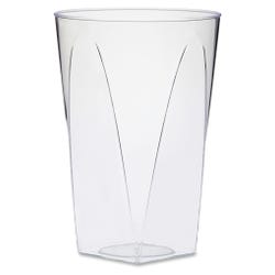 Milan Square-to-Round Tumbler, 10 oz, Clear, Pack of 16, Item Number 1573266