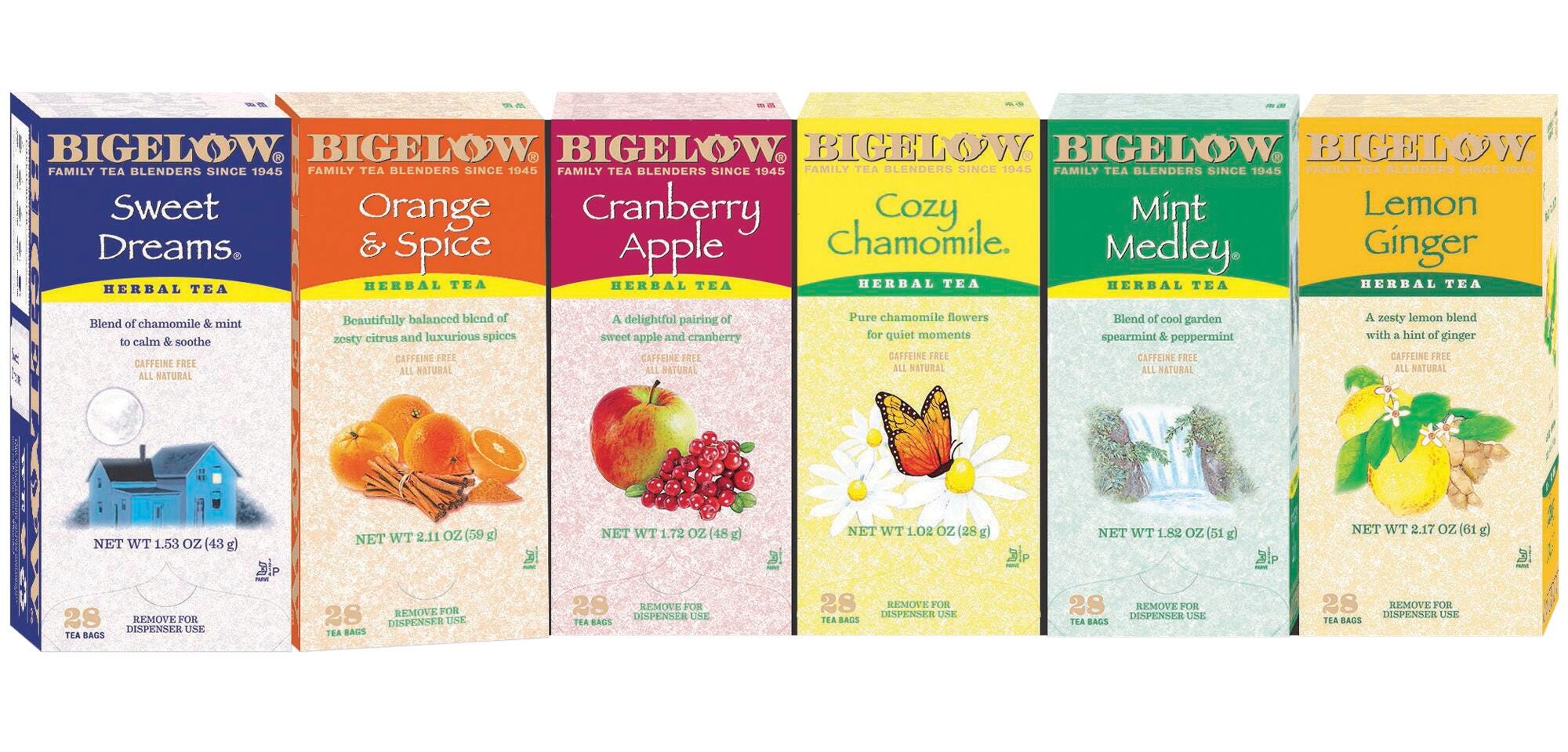 Bigelow Herbal Tea Assortment, Pack of 6, Item Number 2007179