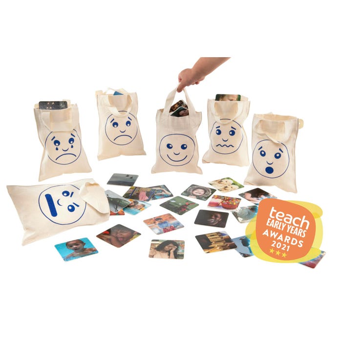 Educational Advantage Feelings and Emotions Sorting Bags, 66 Pieces