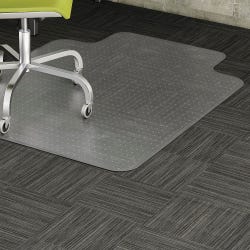 Lorell Chair Mat, 36 x 48 Inches, Standard Lip 19 x 10 Inches, Clear, Item Number 1330761