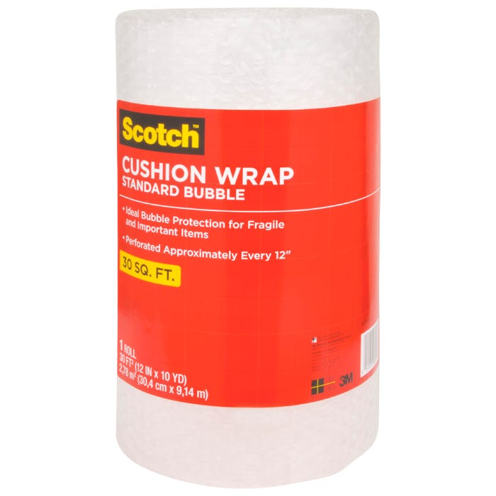 Scotch Perforated Cushion Wrap, 12 x 30 Feet, Clear