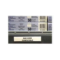 C-Line HOL-DEX Magnetic Shelf or Bin Label Holders, 1/2 x 6 Inches, Pack of 10