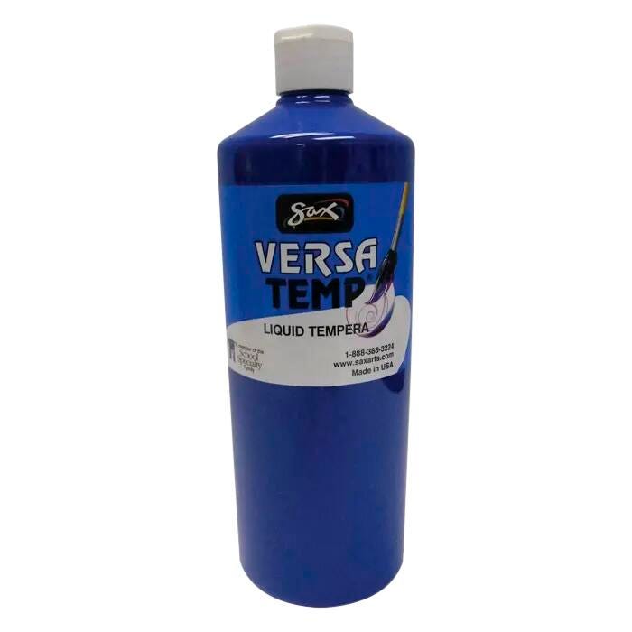 Sax Versatemp Heavy-Bodied Tempera Paint, 1 Quart, Primary Blue 1440698