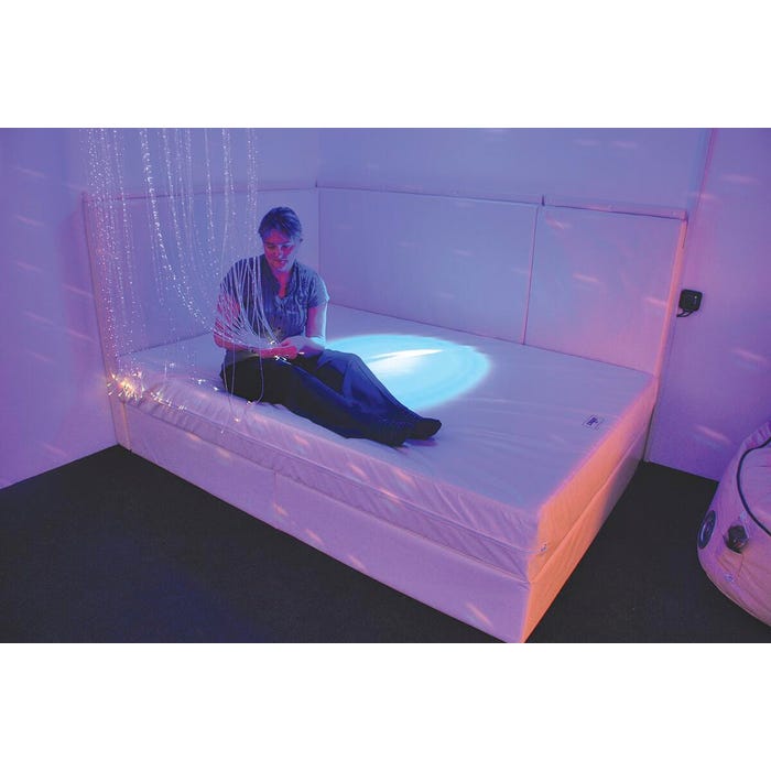 Vibroacoustic Waterbed, 39 x 78-1/4 x 18 Inches, Single, White