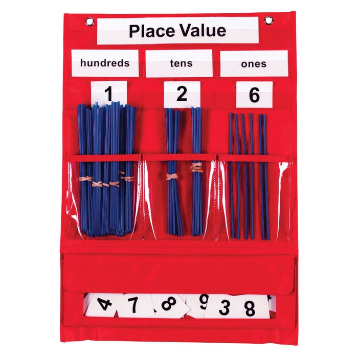 Learning Resources Counting & Place Value Pocket Chart, 18 x 13 Inches