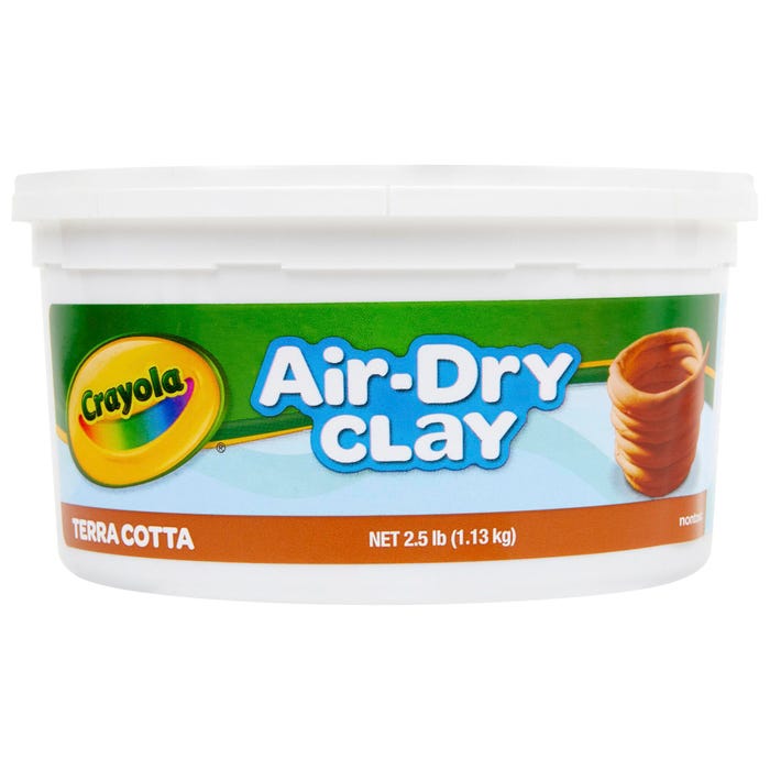 Crayola Air-Dry Clay, 2-1/2 Pound Bucket, Terra Cotta