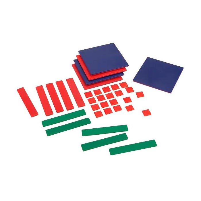 SI Manufacturing Algebra Tiles Student Set, Assorted Colors, 35 Pieces