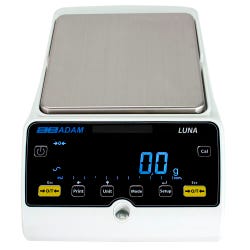 Adam Equipment Luna LBB 6001E Precision Balance, 6000 Gram Capacity, 0.1 Gram Readability, External Calibration