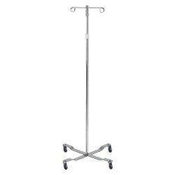 Drive Medical Economy IV Pole, 2 Hooks, 40 to 82 Inches