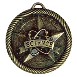 PDU CAT Multi-Level Dovetail/Science Value Medal, 2 in, Solid Die Cast, Gold