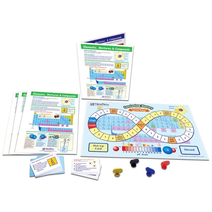 NewPath Learning Elements, Mixtures & Compounds Learning Center Game, Grades 3 to 5