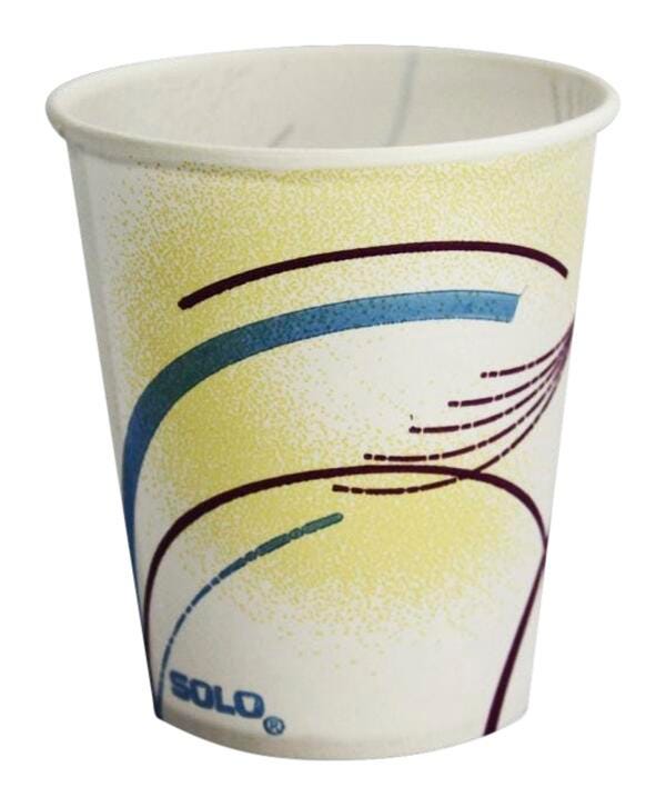 School Health Paper Cups, 5 Ounce, Flat Bottom, Tube of 100, Item Number 1433821