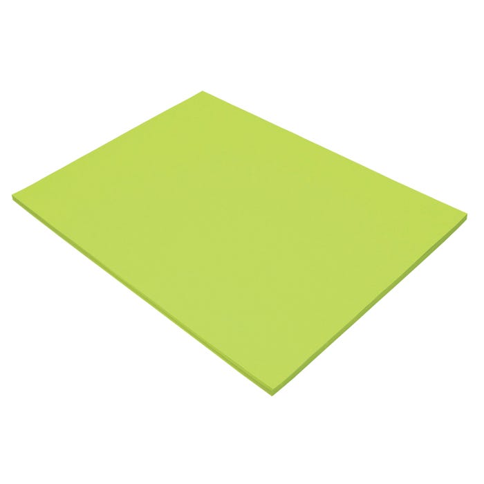 Tru-Ray Sulphite Construction Paper, 18 x 24 Inches, Brilliant Lime, 50 Sheets