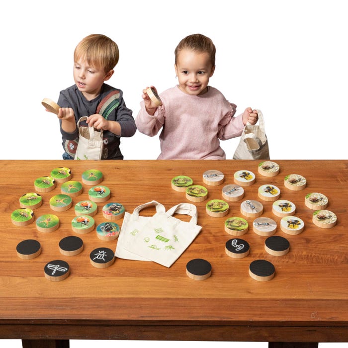 Educational Advantage Minibeast Treasure Hunt Set, 44 Pieces