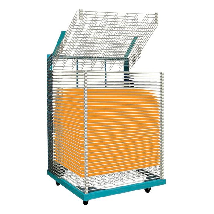 AWT Rack it Heavy Duty Drying Rack, 51-3/4 x 36-1/2 x 68-1/4 Inches, Steel, Powder Coated, 50 Shelf