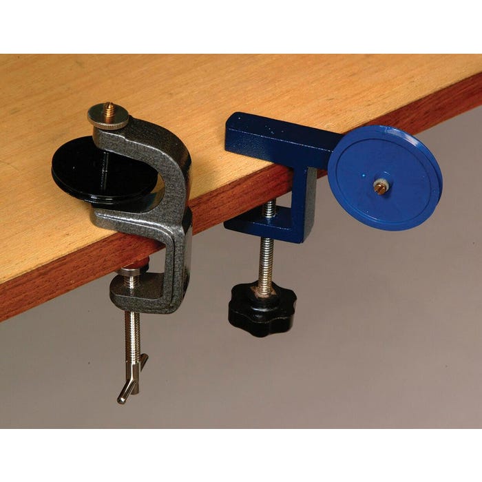 Frey Scientific Deluxe Bench Pulley with Clamp, Vertical, Steel Frame