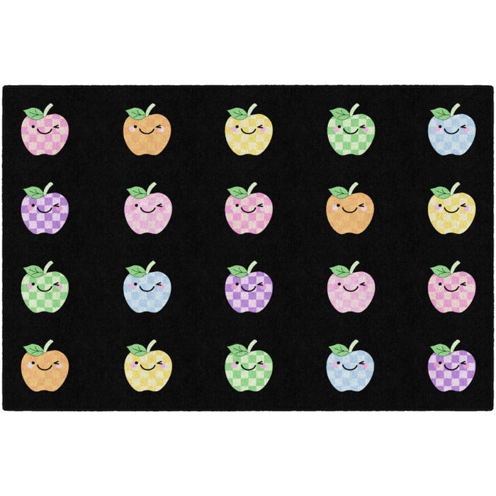 Flagship Carpets Pastel Apple Sit Spots, Rectangle