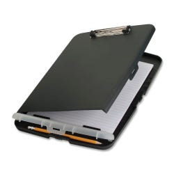 Officemate Slim Clipboard Storage Box, 10-1/2 x 14-1/2 x 1-1/4 Inches, Charcoal, Item Number 076696