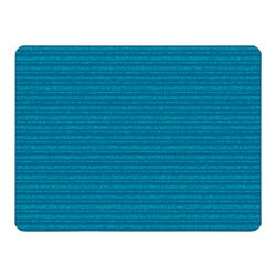 Carpets for Kids KIDSoft Subtle Stripes Solid Carpet, 6 x 9 Feet, Rectangle, Blue and Teal, Item Number 2019696