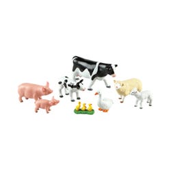 Learning Resources Jumbo Farm Animals, Mommas & Babies, Set of 8