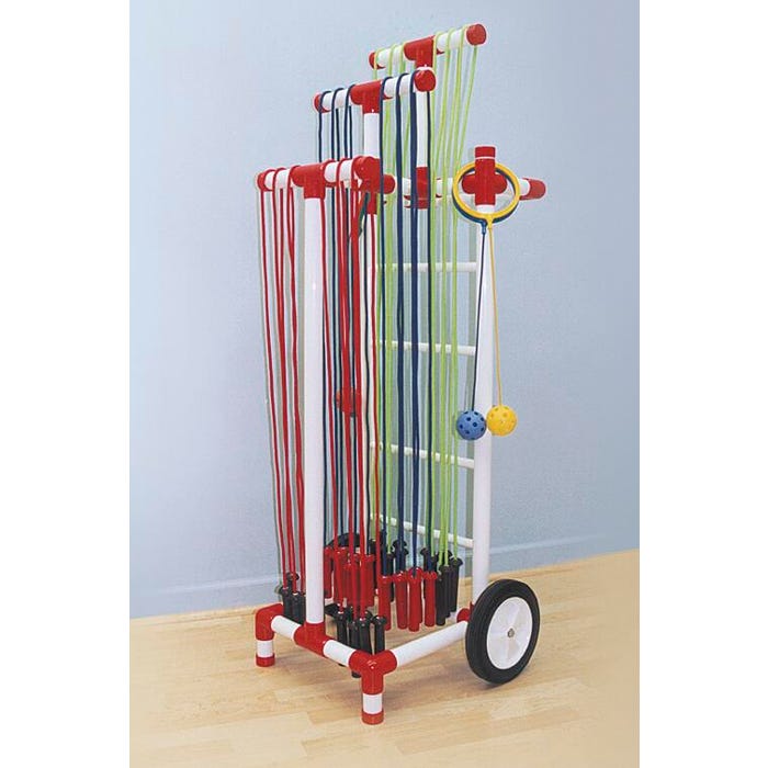 Duracart All Terrain Jump Rope Cart, 24 x 19 x 65 Inches, Set of 100