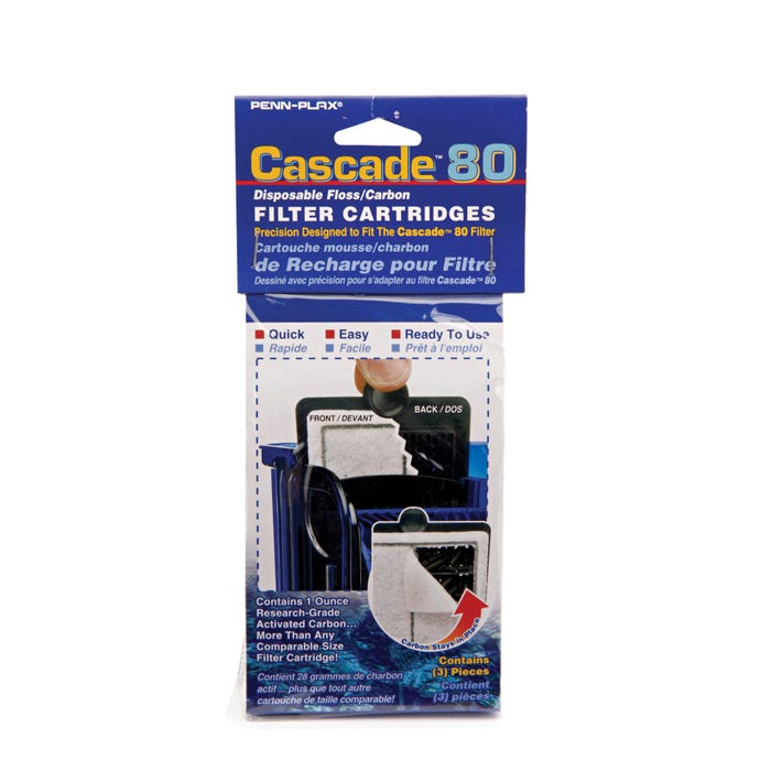 Penn-Plax Cascade Replacement Carbon Cartridge - For 10 Gallon Aquaria