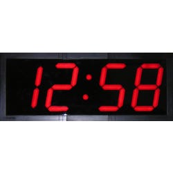 School Smart Large LED Wall Clock with Remote Control, 28 x 11-1/4 Inches 1549782