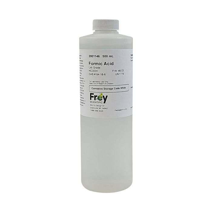 Frey Scientific Formic Acid, Lab Grade, 500mL