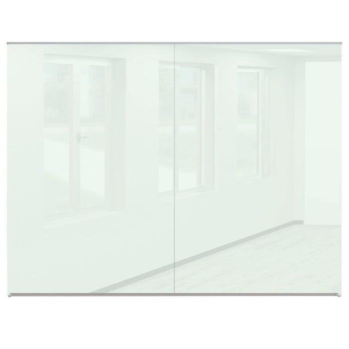 MooreCo Office Glass Wall Panel, 6 x 20 Feet