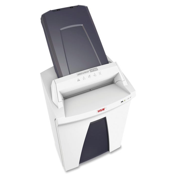 HSM of America Securio AF300 9-Gallon Shredder, 300 Sheet Capacity, White