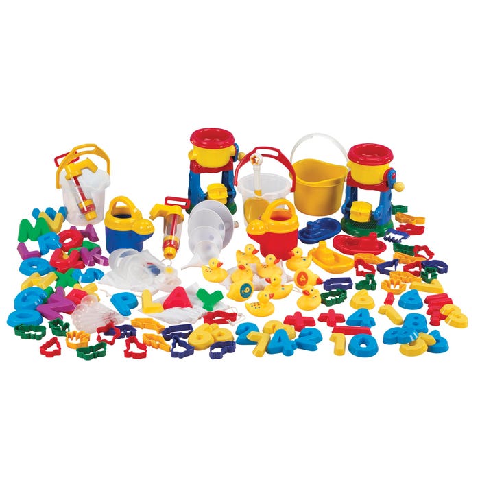 Sand and Water Play Package, Assorted Colors, 94 Pieces