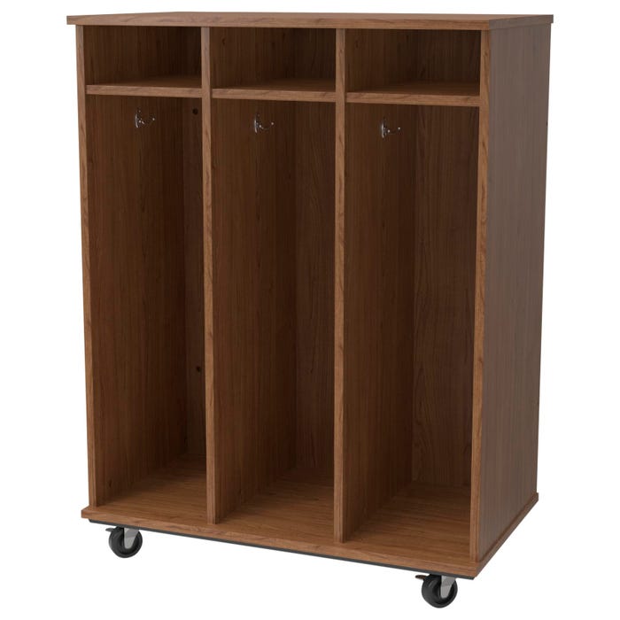 Classroom Select Expanse Series Mobile Locker Cubbies with Top Shelves