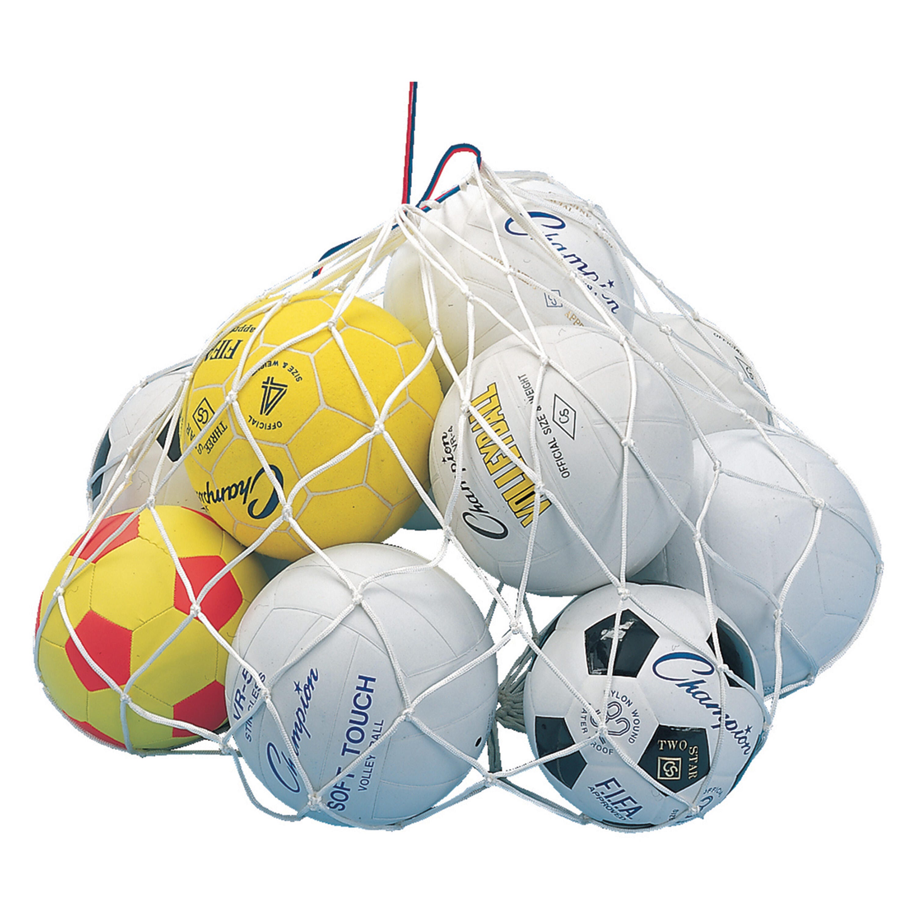 Image for Champion Sports Nylon Ball Bag, 24 x 36 Inches, White from School Specialty