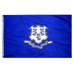 Annin Nylon Connecticut Indoor State Flag, 3 X 5 ft, Item Number 023336