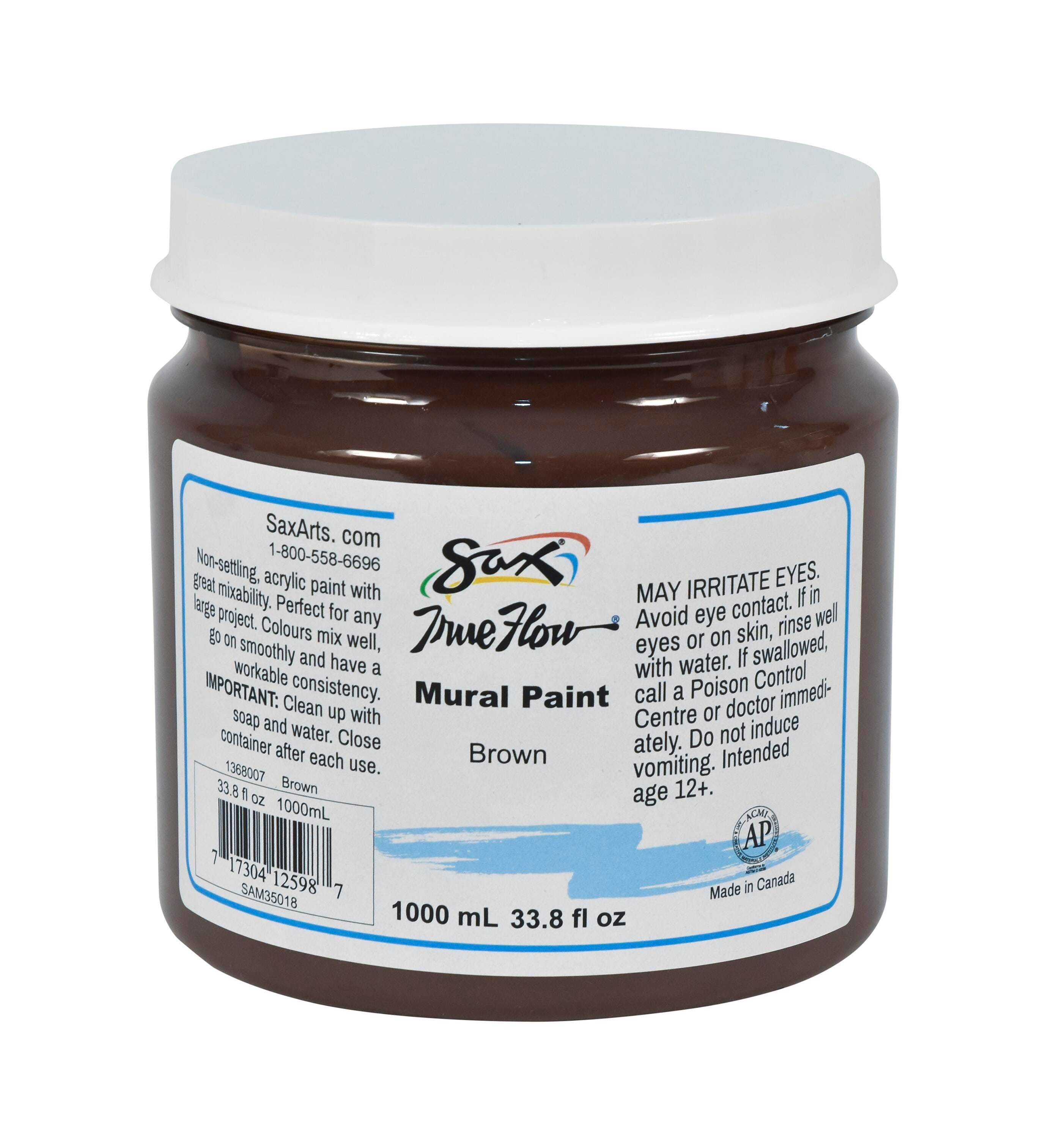 Sax Acrylic Mural Paint, 33.8 Ounces, Brown 1368007