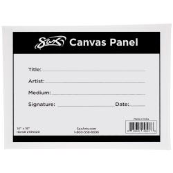 Sax Genuine Canvas Panel, 14 x 18 Inches, White 2105320